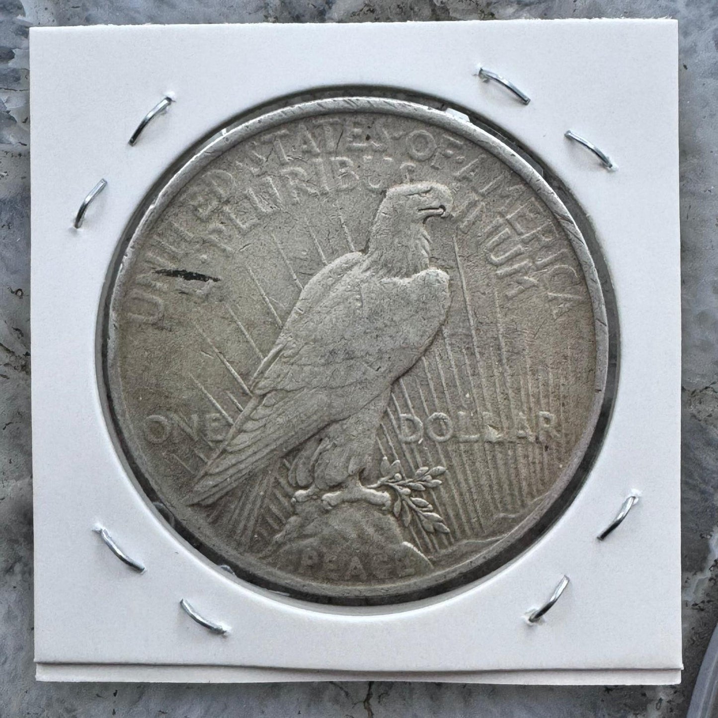 1923 US 90% Peace Silver Dollar F-VF #61325-5OX