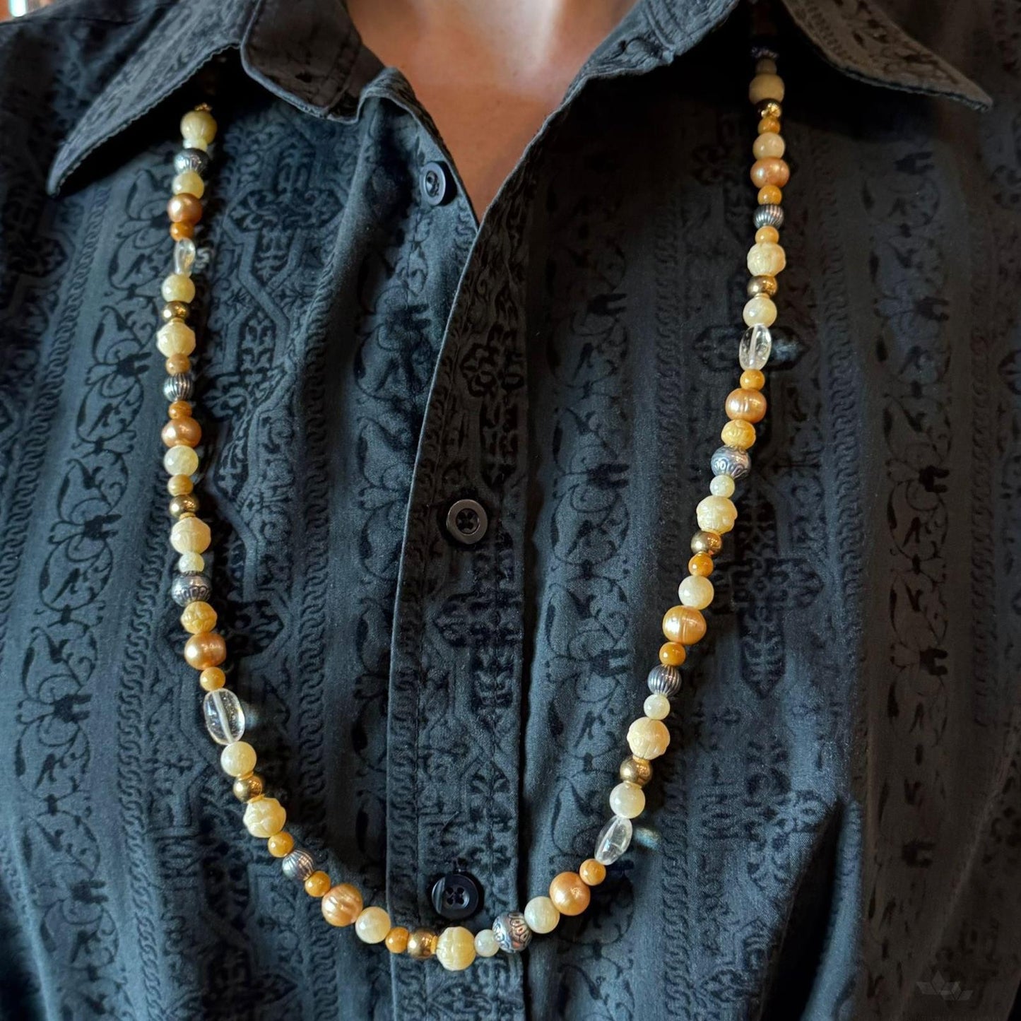 Carolyn Pollack 5mm-12mm Multi-Gemstone Beads 34" Necklace For Women