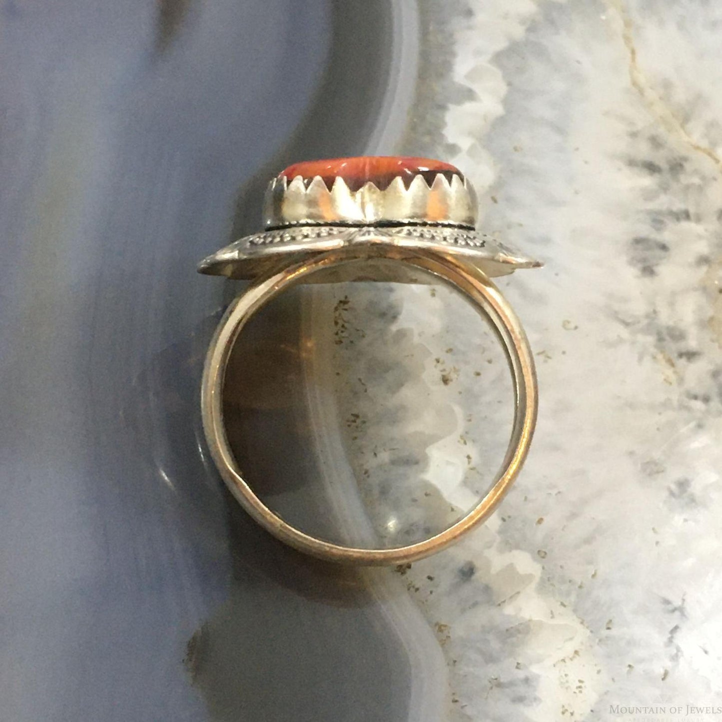 Carolyn Pollack Southwestern Style Sterling Silver Multi-gemstone Zuni Style Inlay Heart Ring For Women