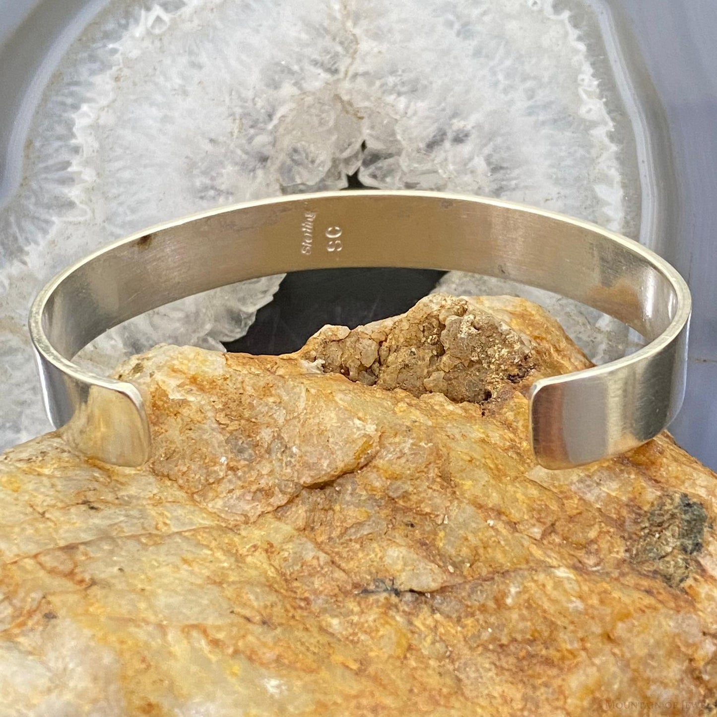 Signed Vintage Native American Sterling Silver Pueblo Life Storyteller Bracelet