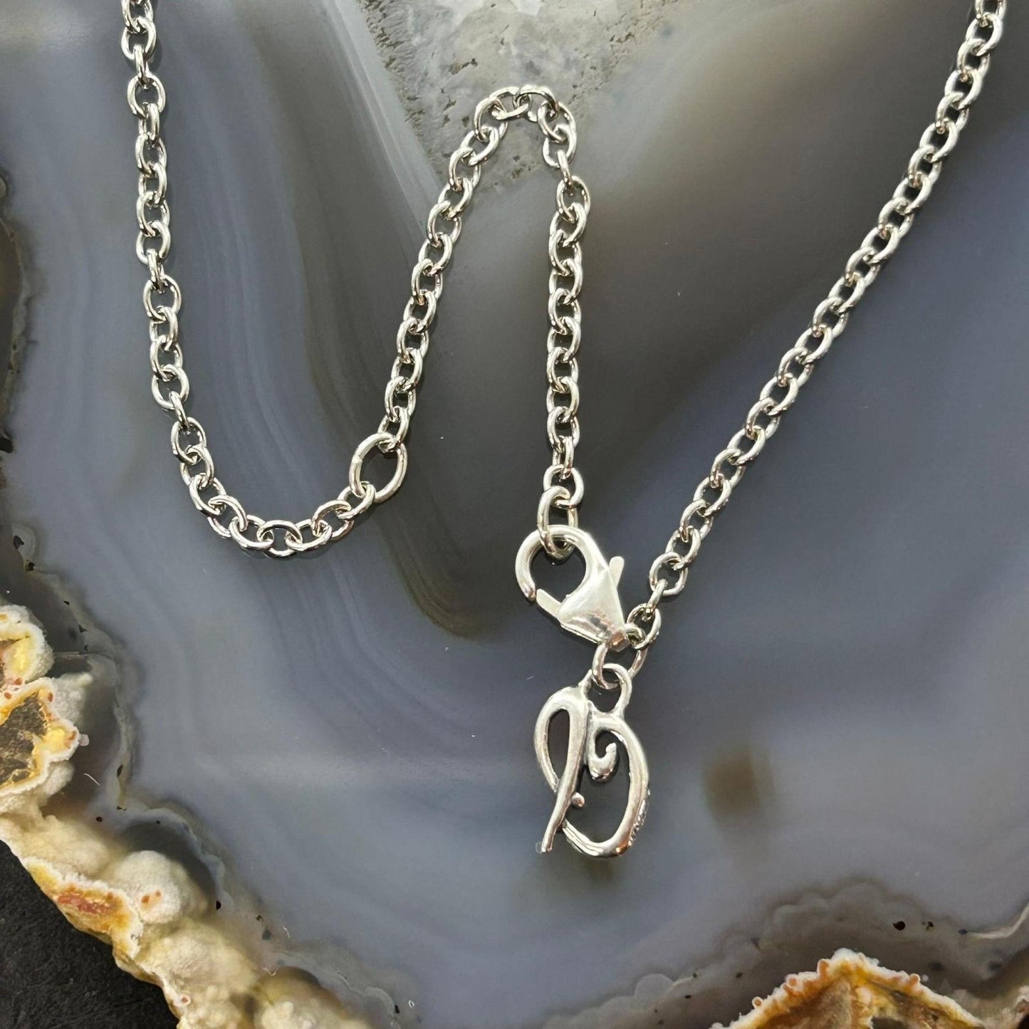Carolyn Pollack Vintage Sterling Silver Twisted Rope w/Citrine 18"-20" Necklace For Women