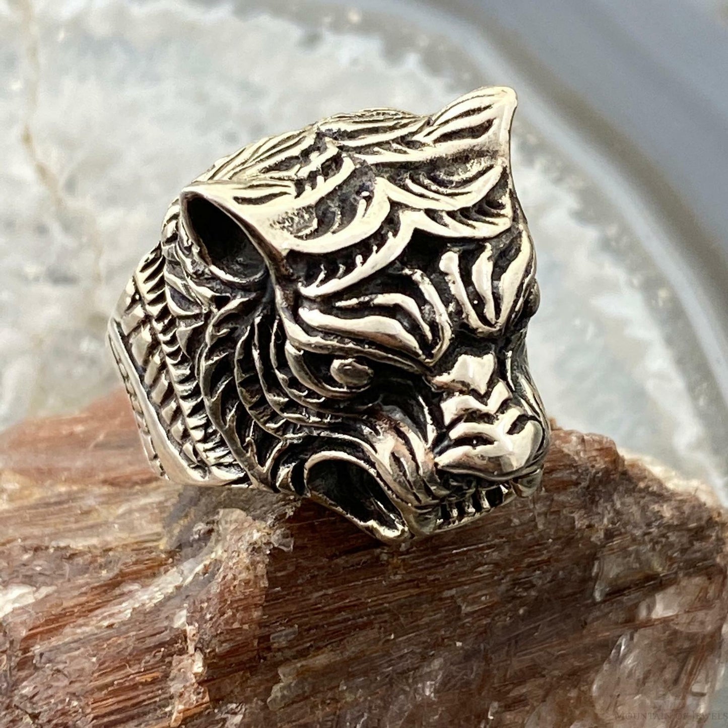 Sterling Silver Animal Ring Size 8 Men/Women 17.8 gr For Biker/ Rock N Roll