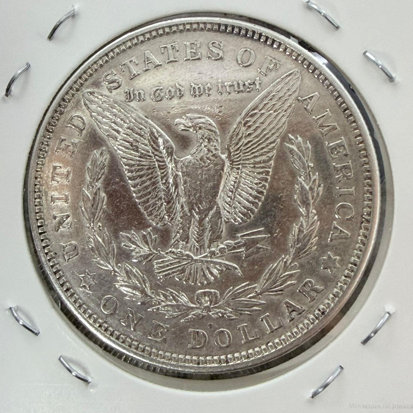 1921-D US 90% Morgan Silver Dollar F-VF #21626-11HO