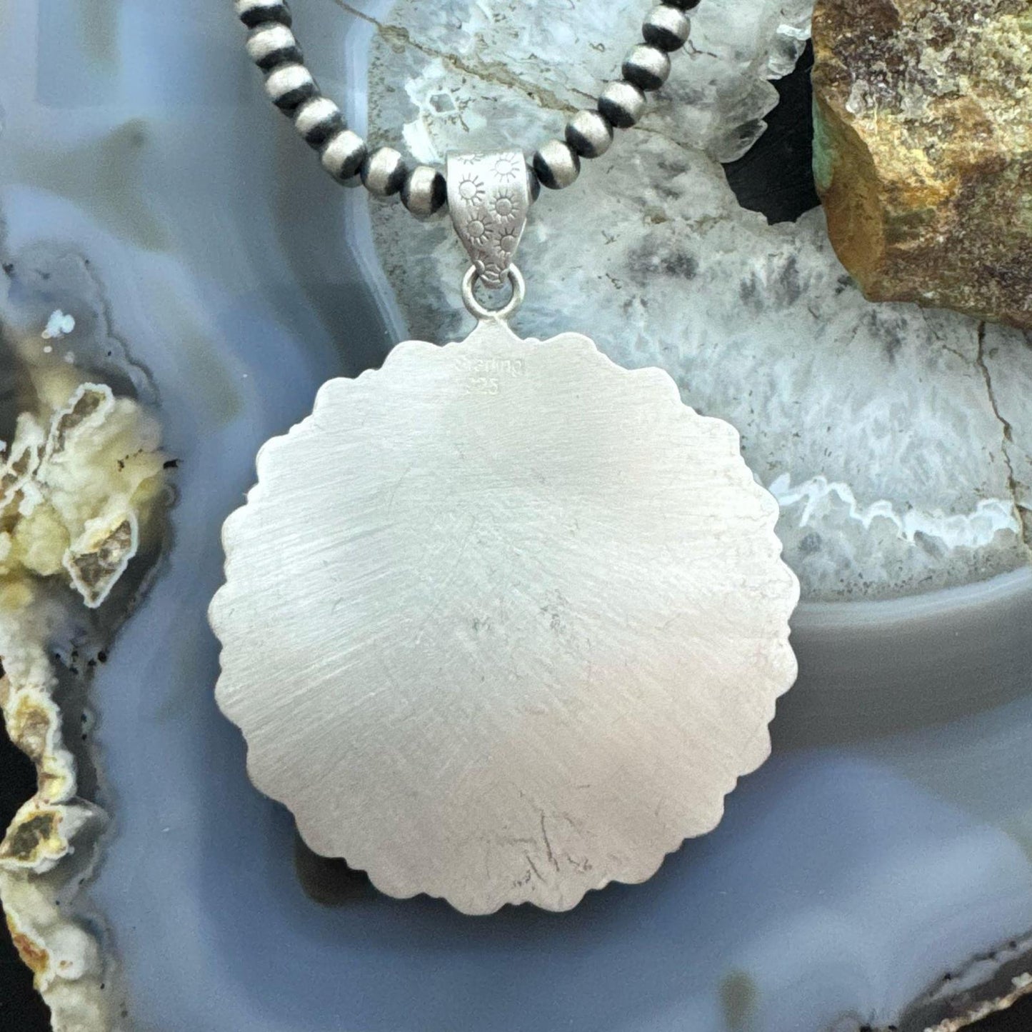 Sterling Silver Southwestern Style Teardrop Wild Horse Cluster Pendant For Women