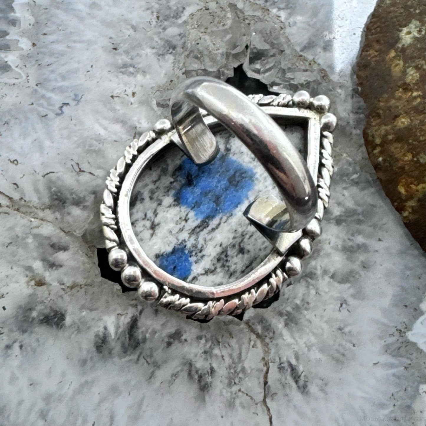 Sterling Silver Southwestern Style Teardrop K2 Jasper Ring Size 8 For Women