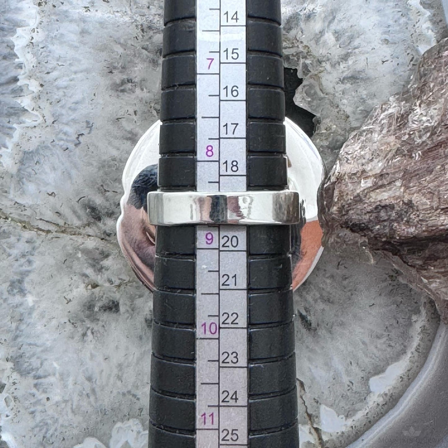 Sterling Silver Southwestern Style Chrysocolla Decorated Ring Size 8.75 For Women