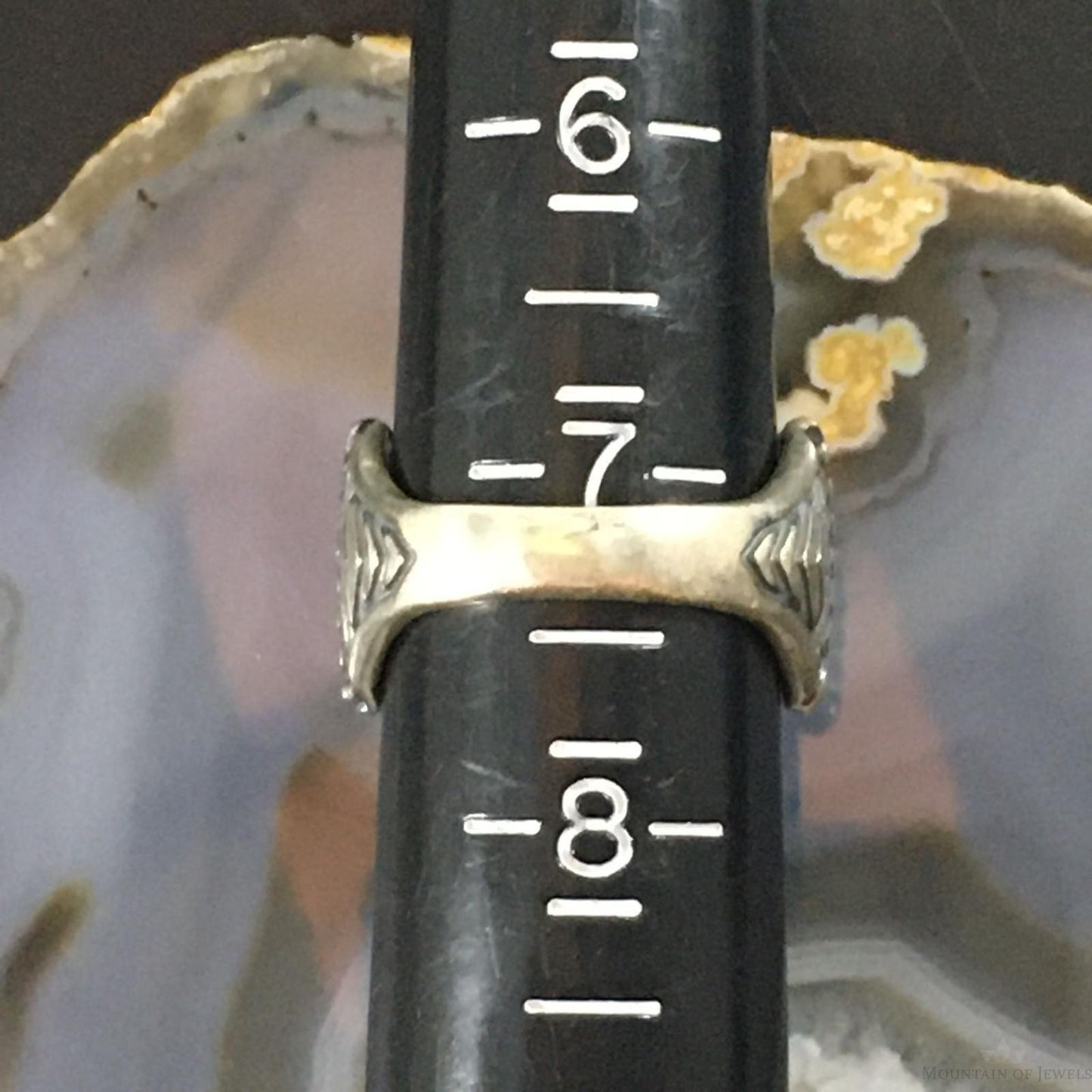 Carolyn Pollack Southwestern Style Sterling Silver Decorated Cross Ring For Women