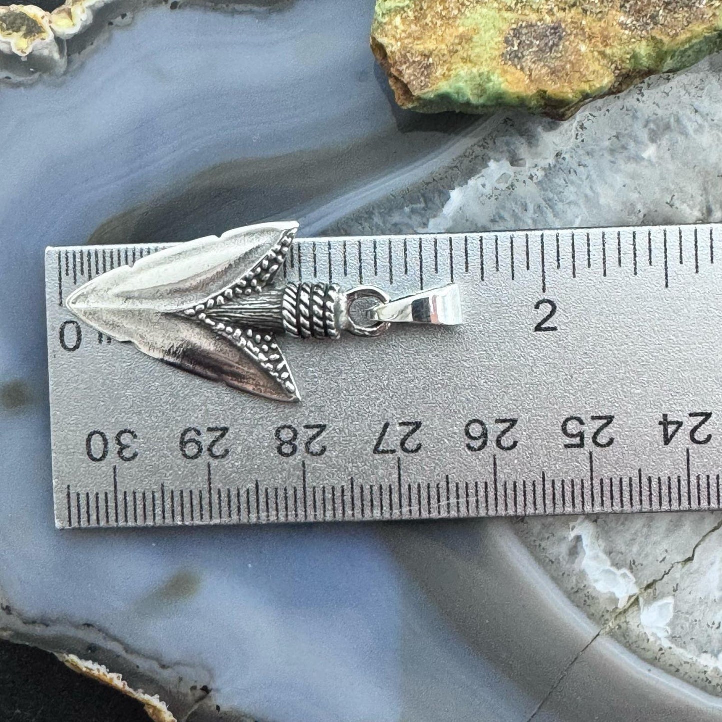 Sterling Silver Southwestern Style Arrowhead Unisex Pendant