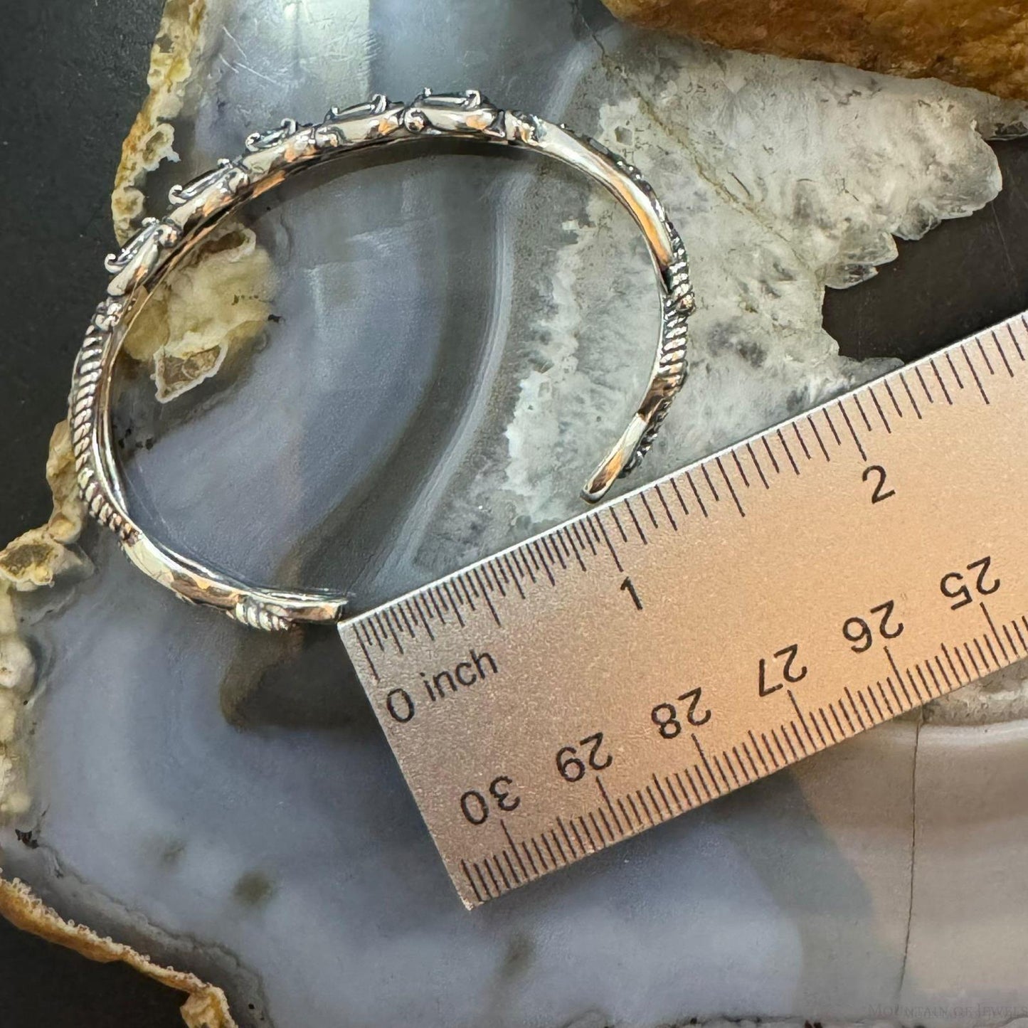 Carolyn Pollack Sterling Silver 5 Faceted London Blue Topaz Decorated Women