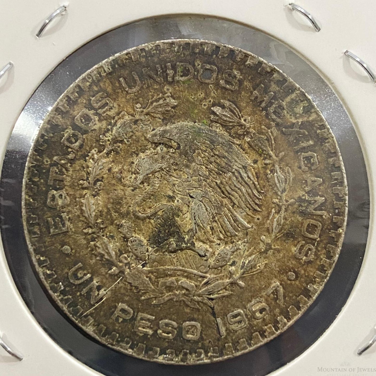 1967 Mexico 1 Peso Silver Coin #52023-15G