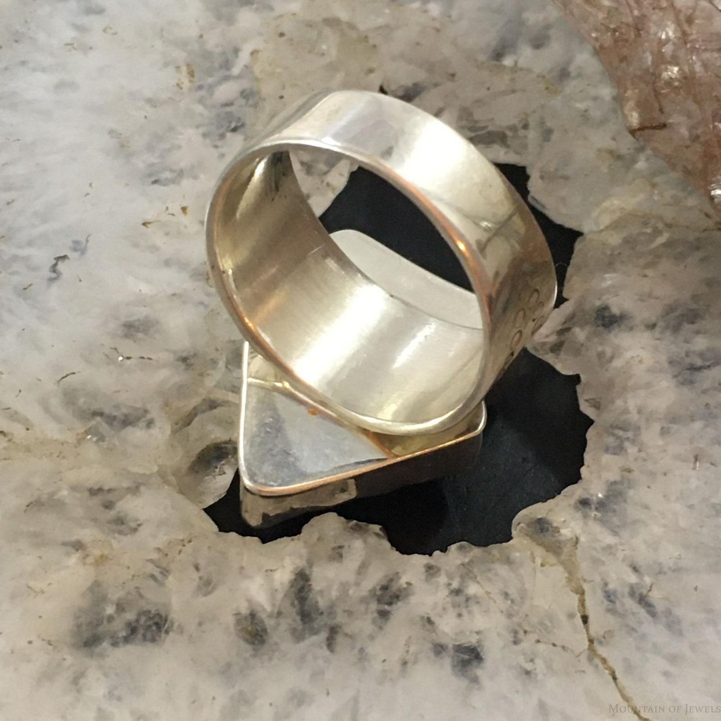 Carolyn Pollack Vintage Sterling Silver Pipestone Arrowhead Ring For Women