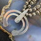 Doris Smallcanyon Vintage Silver Kingman Turquoise Squash Blossom Necklace For Women