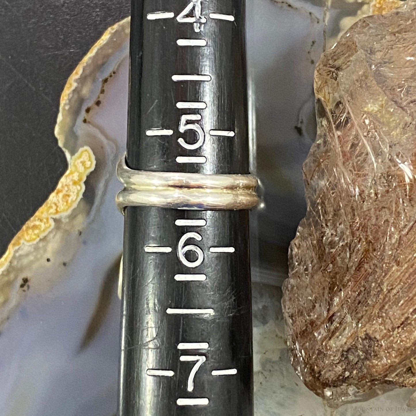 Silver Ray Native American Sterling Silver Elongated Turquoise & Coral Ring Size 5.5 For Women