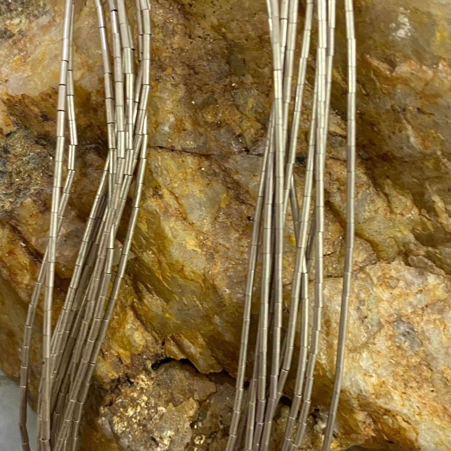 Sterling Silver Teardrop Zebra Stone w/17" Liquid Silver Necklace For Women, Desert Rose Trading