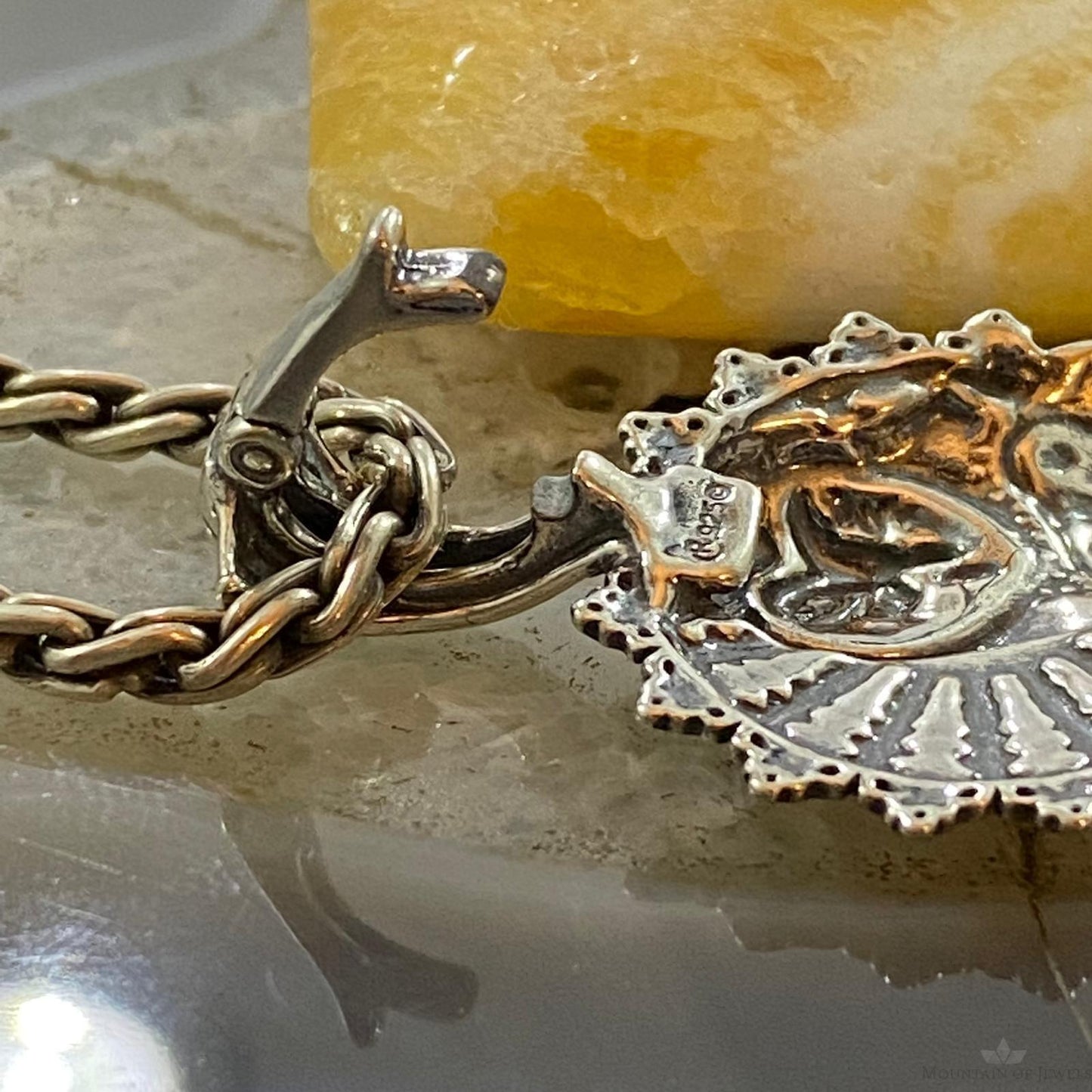 Carolyn Pollack Southwestern Style Sterling Silver Owl Enhancer Pendant For Women