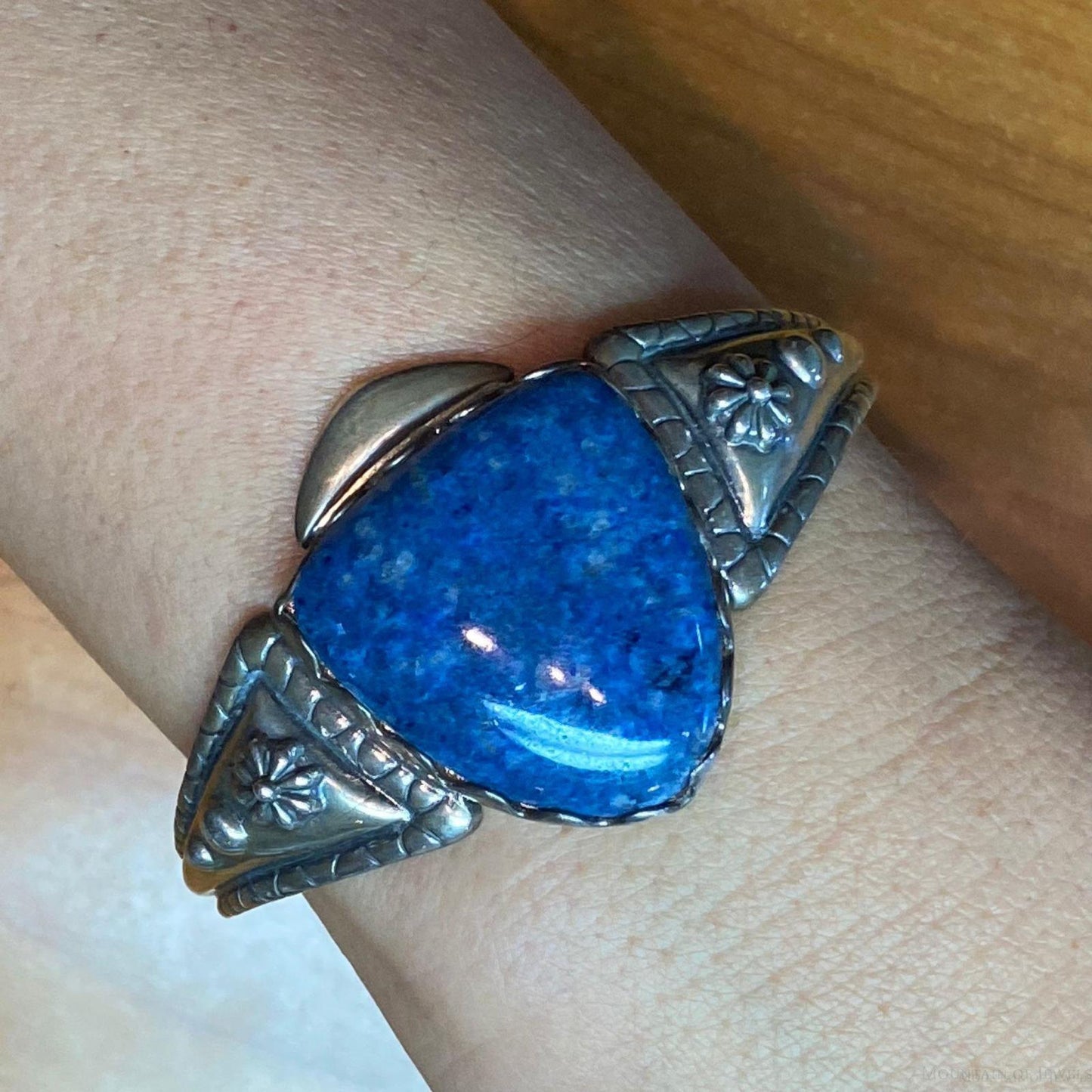 Carolyn Pollack Sterling Silver Shield Sodalite Decorated Bracelet For Women