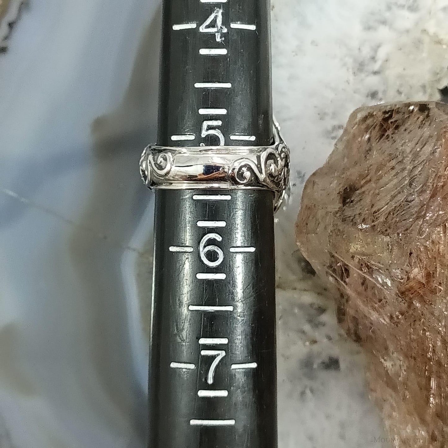 Carolyn Pollack Sterling Silver Elongated Oval Faceted Smoky Quartz Ring Size 5.25 For Women