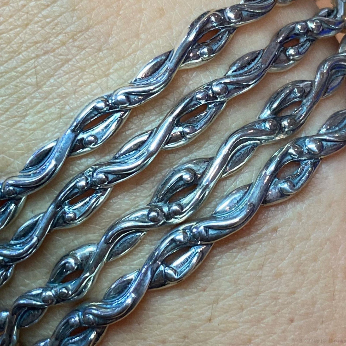 Carolyn Pollack Sterling Silver Decorated 4 Bangle Bracelet Set For Women