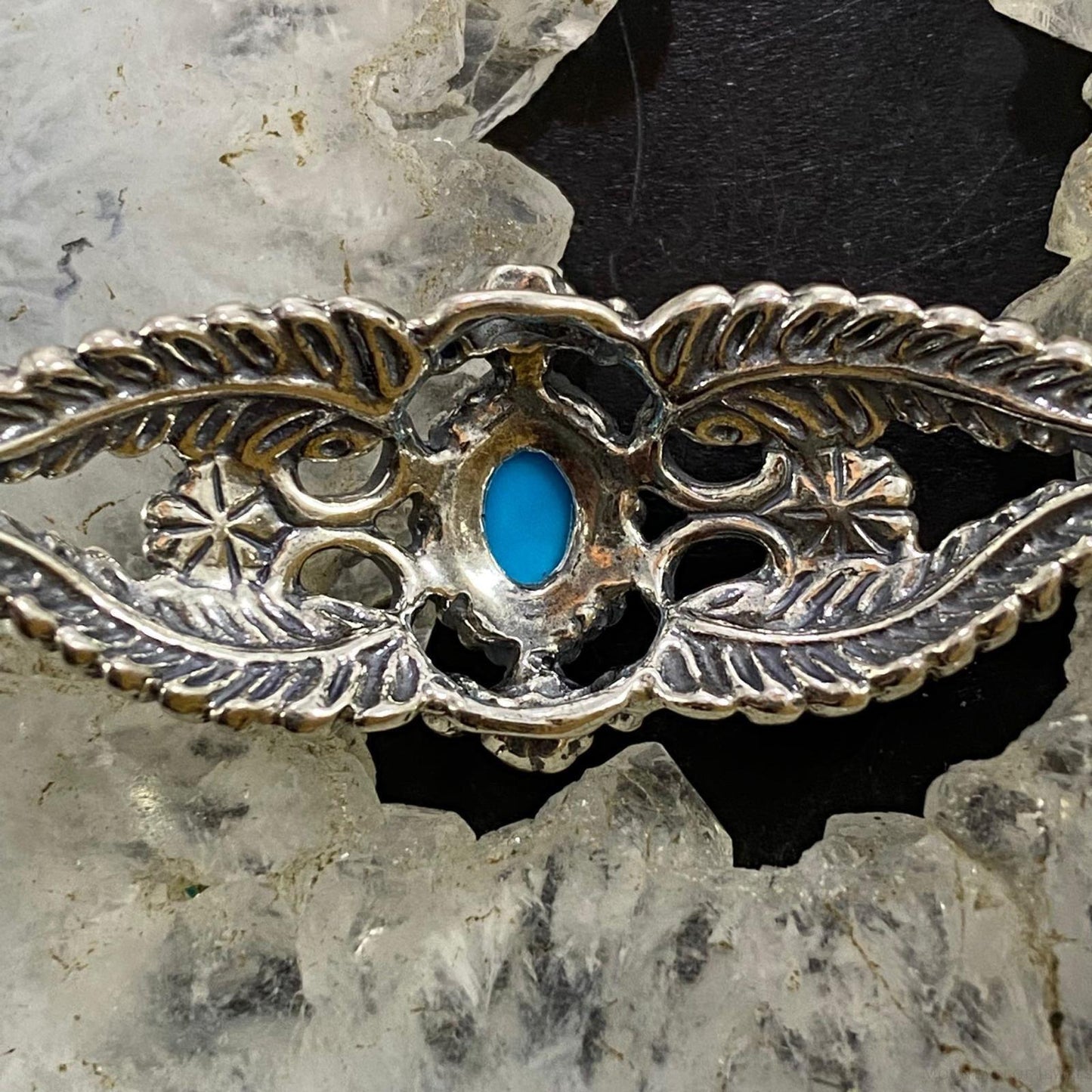 Carolyn Pollack Vintage Southwestern Style Sterling Silver Turquoise Decorated Bracelet For Women