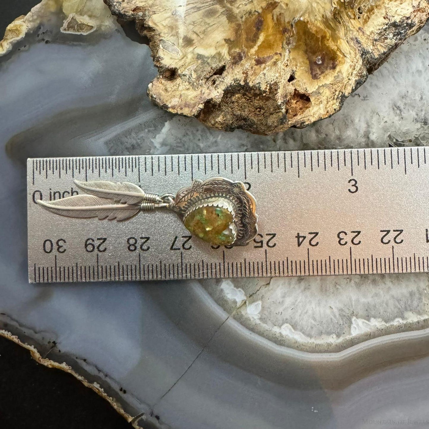 Carolyn Pollack Sterling Silver Heart Shape Chip Gemstones w/Feathers Dangle Earrings For Women