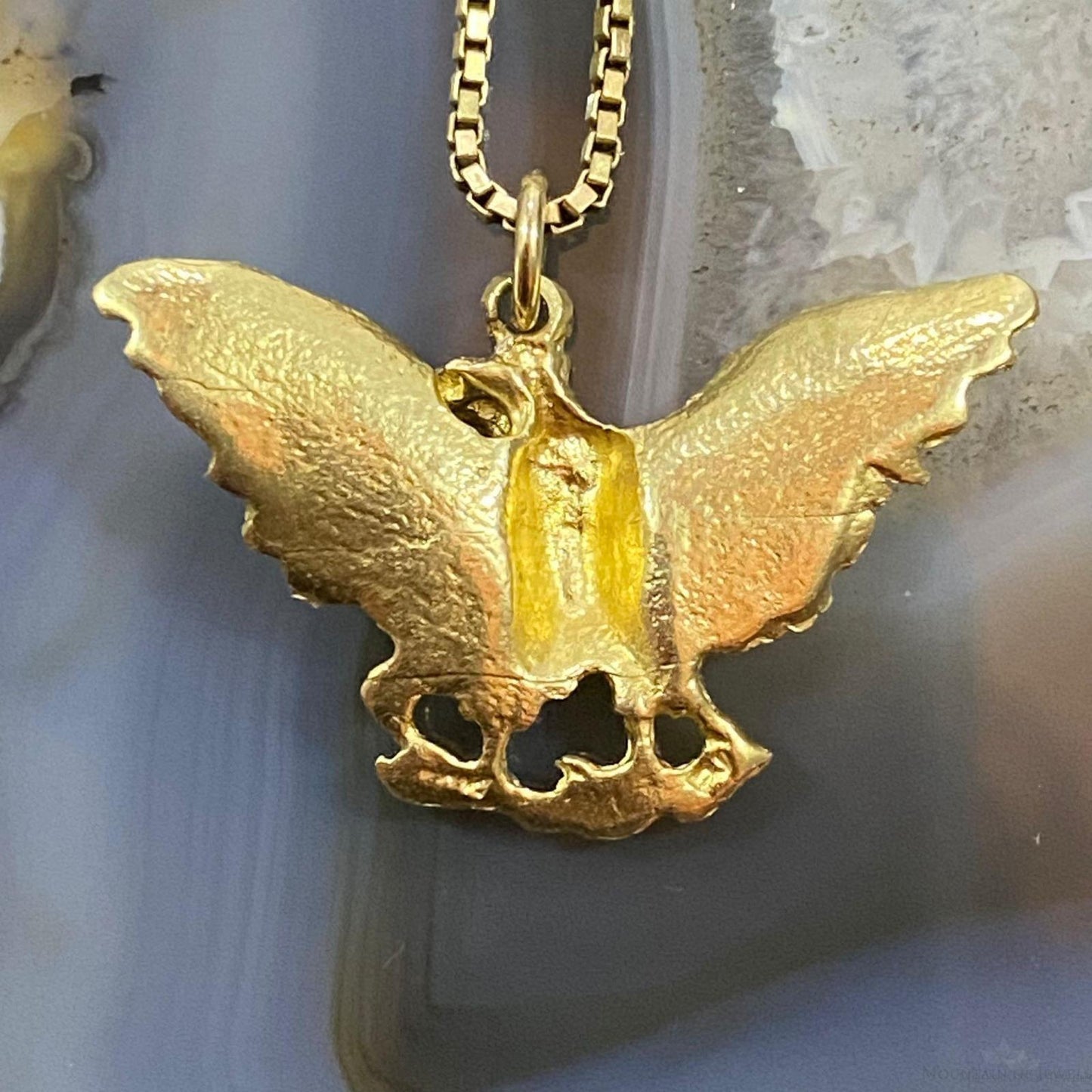 14K Yellow Gold Eagle Pendant