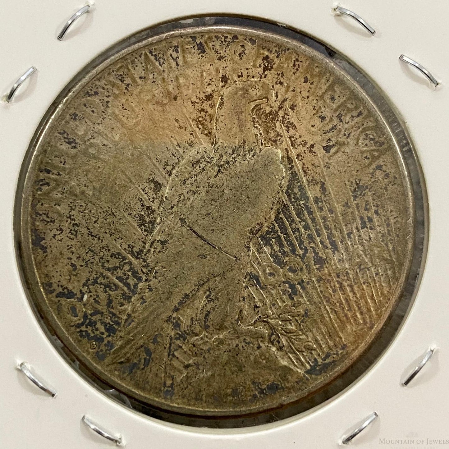 1923-S $1 US Peace Silver Dollar Coin G-VG #21823-2GX
