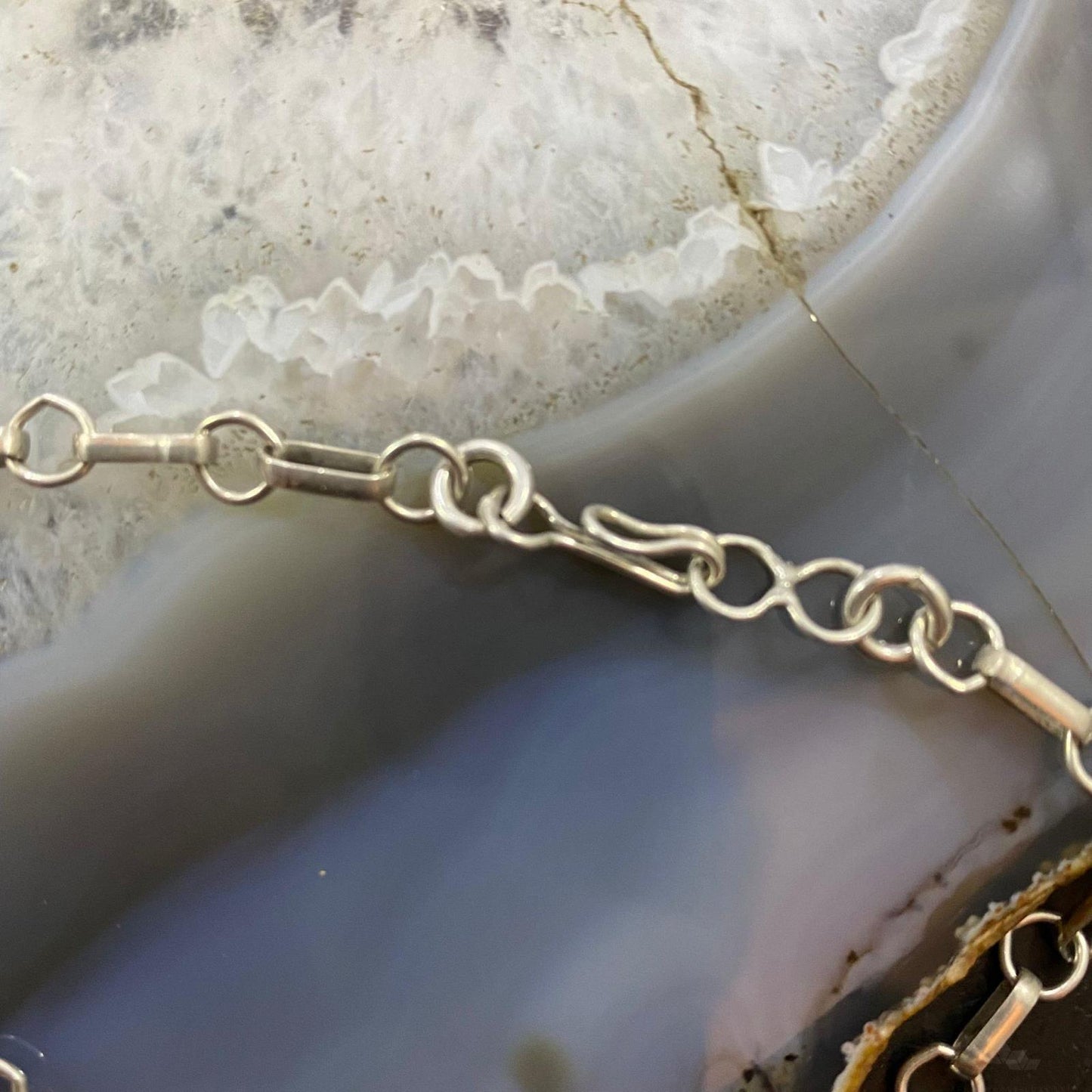 Vintage Native American Silver 5 Kokopelli Adjustable Necklace For Women