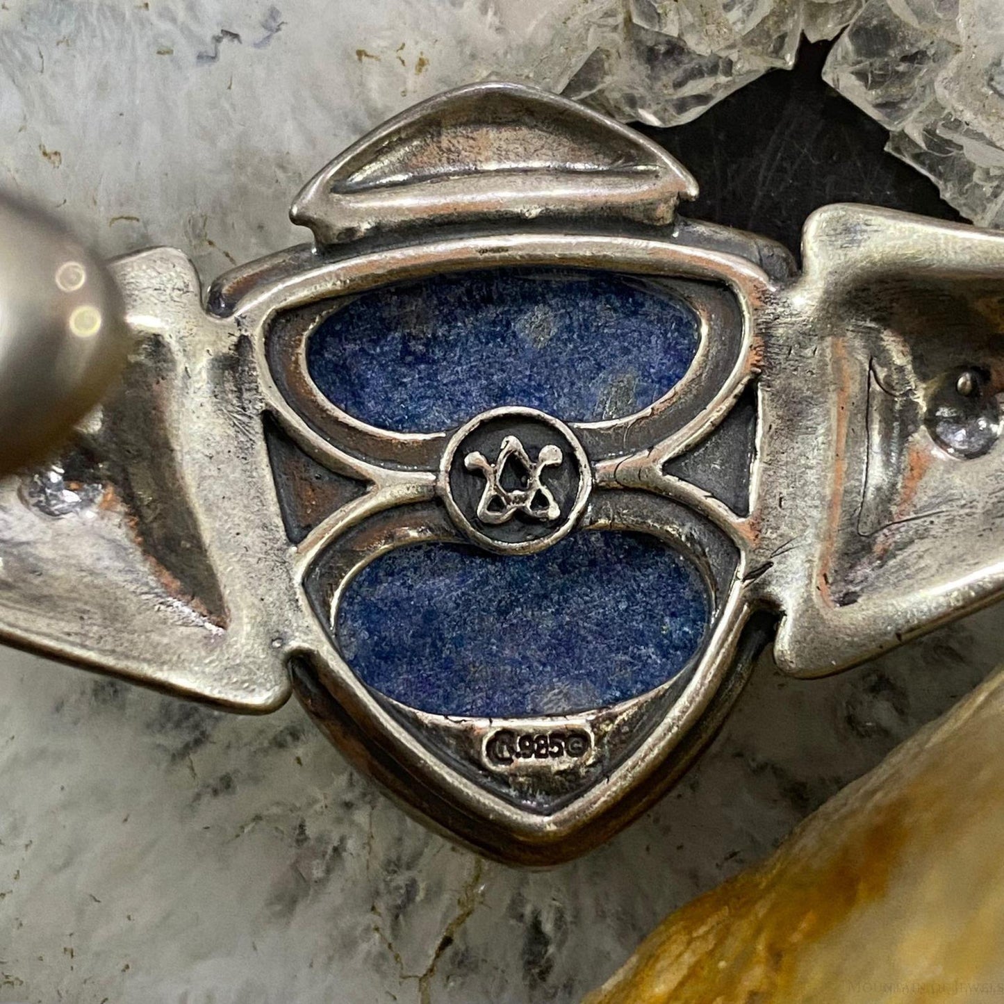 Carolyn Pollack Sterling Silver Shield Sodalite Decorated Bracelet For Women