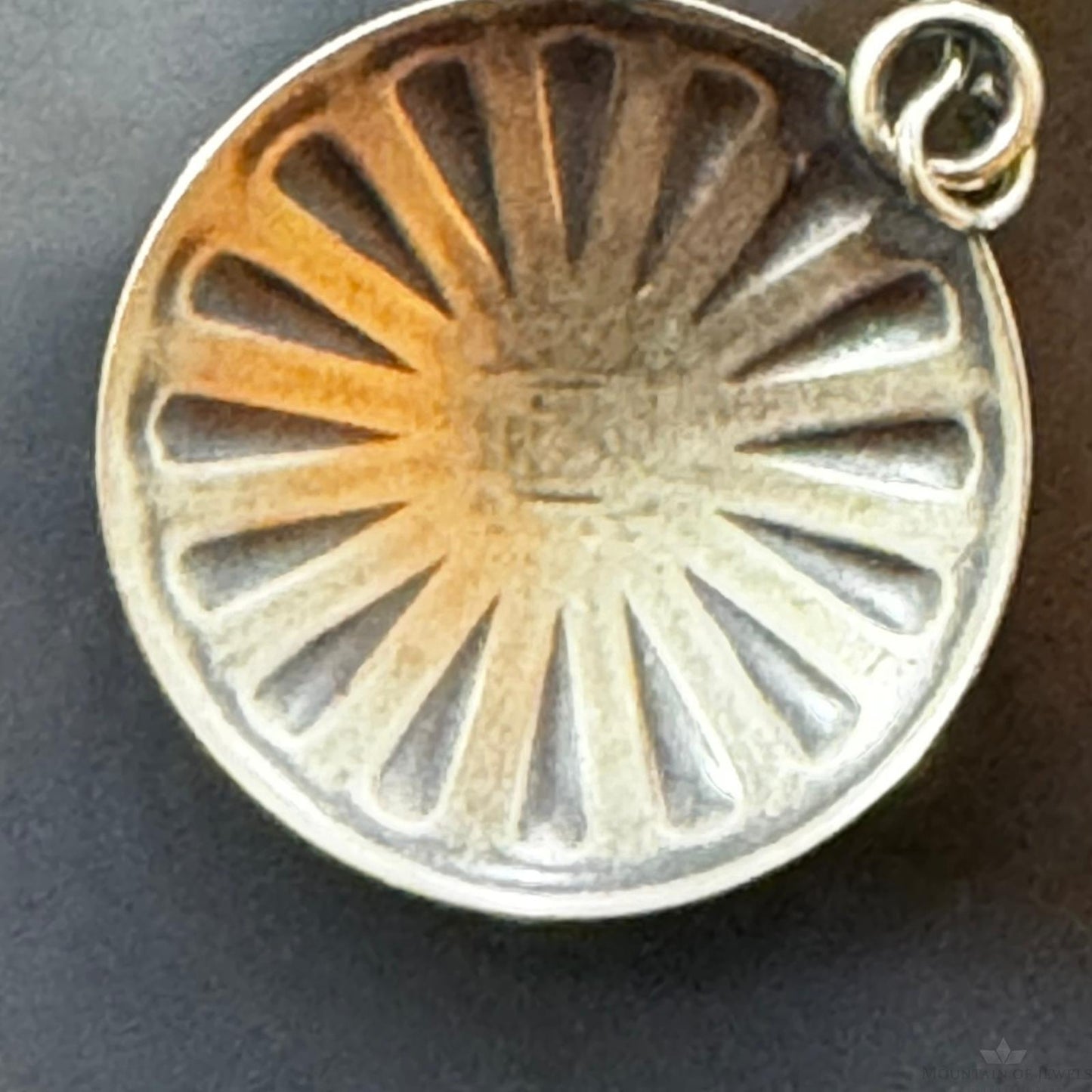 Native American Sterling Silver Sunburst Round Concho Stamped Dangle Earrings For Women