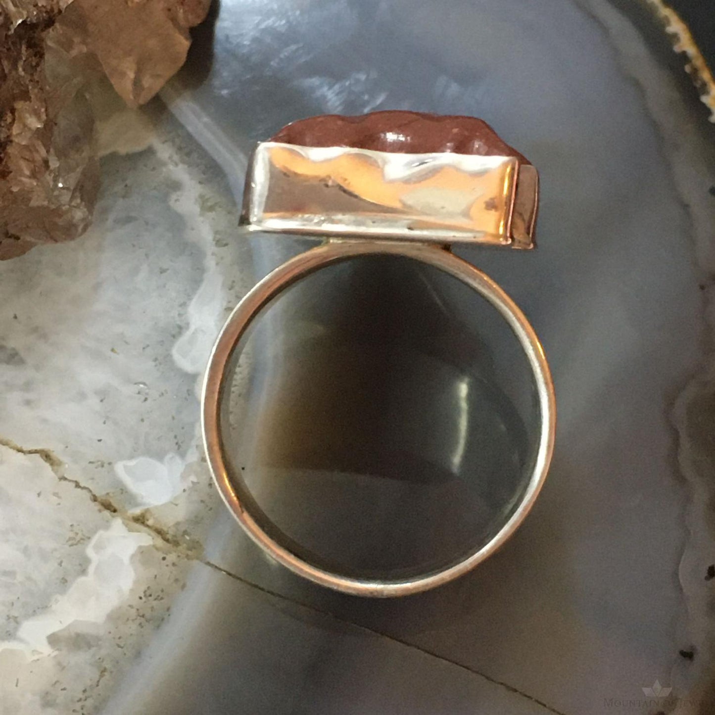Carolyn Pollack Vintage Sterling Silver Pipestone Arrowhead Ring For Women
