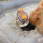 Native American Sterling Elongated Oval Multi Spiny Oyster Inlay Ring Size 6 - Mountain Of Jewels