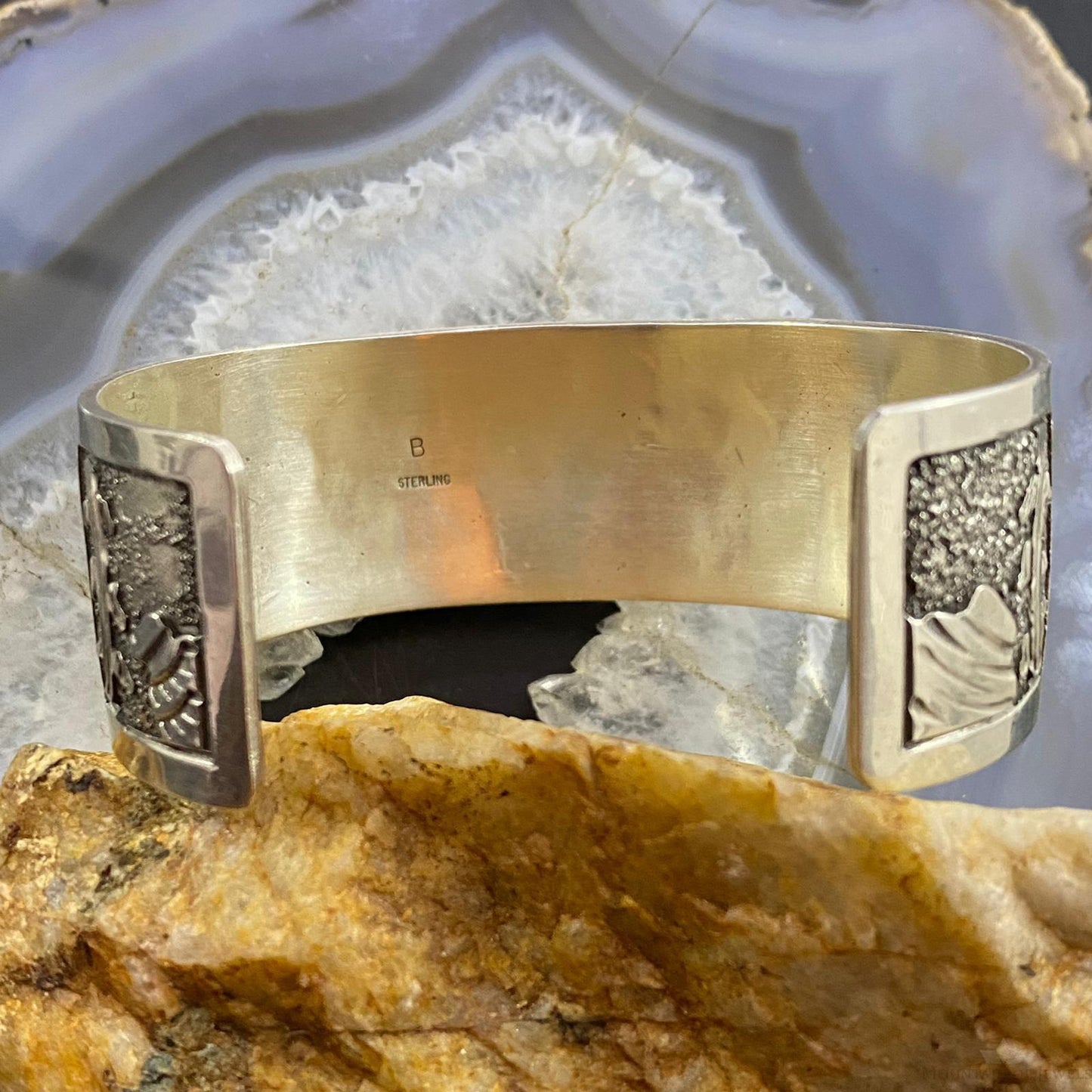 Native American Sterling Kachinas & Mudhead Storyteller Bracelet For Women - Mountain of Jewels