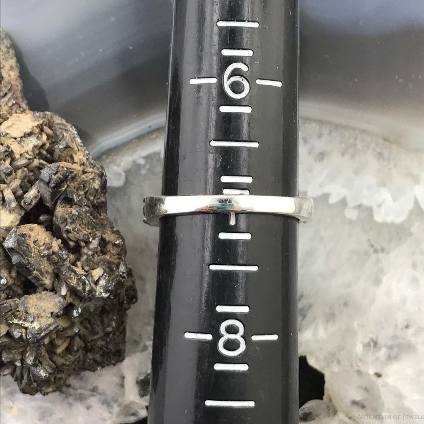 Sterling Silver Multi Stone Blue Topaz Ring For Women Size 7 Daily Wear Ring - Mountain of Jewels