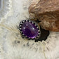 Carolyn Pollack Sterling Silver Oval Smooth Amethyst Decorated Doublet Ring For Women