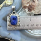 Silver Rectangle Sodalite Decorated Fashion Pendant For Women