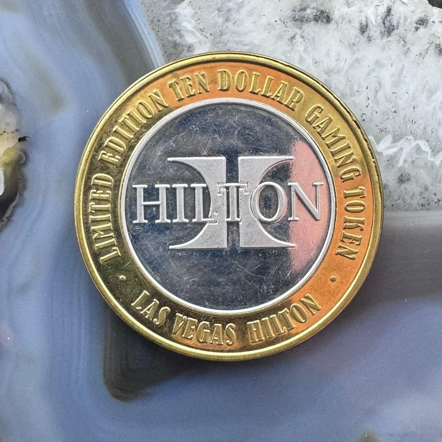 Vintage Hilton Las Vegas Gaming Token .60-.67 Oz .999 Pure Silver