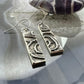 Cheyenne Custer Navajo Native Americn Sterling Silver Tufa Cast Trapeze Earrings For Women #1