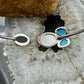 Carolyn Pollack Sterling Silver Turquoise, MOP & Onyx Floating Bracelet For Women