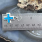 Sterling Silver Southwestern Style Turquoise Cross Dangle Earrings For Women