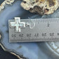 Sterling Silver Southwestern Style Howlite Inlay Cross Dangle Earrings For Women
