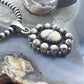 Sterling Silver Southwestern Style Howlite Cluster Decorated Pendant For Women