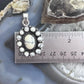 Sterling Silver Southwestern Style Howlite Cluster Decorated Pendant For Women