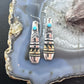 Tommy & Rosita Singer Sterling Silver & Gold Filled Turquoise Dot Dangle Earrings For Women
