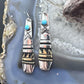 Tommy & Rosita Singer Sterling Silver & Gold Filled Turquoise Dot Dangle Earrings For Women