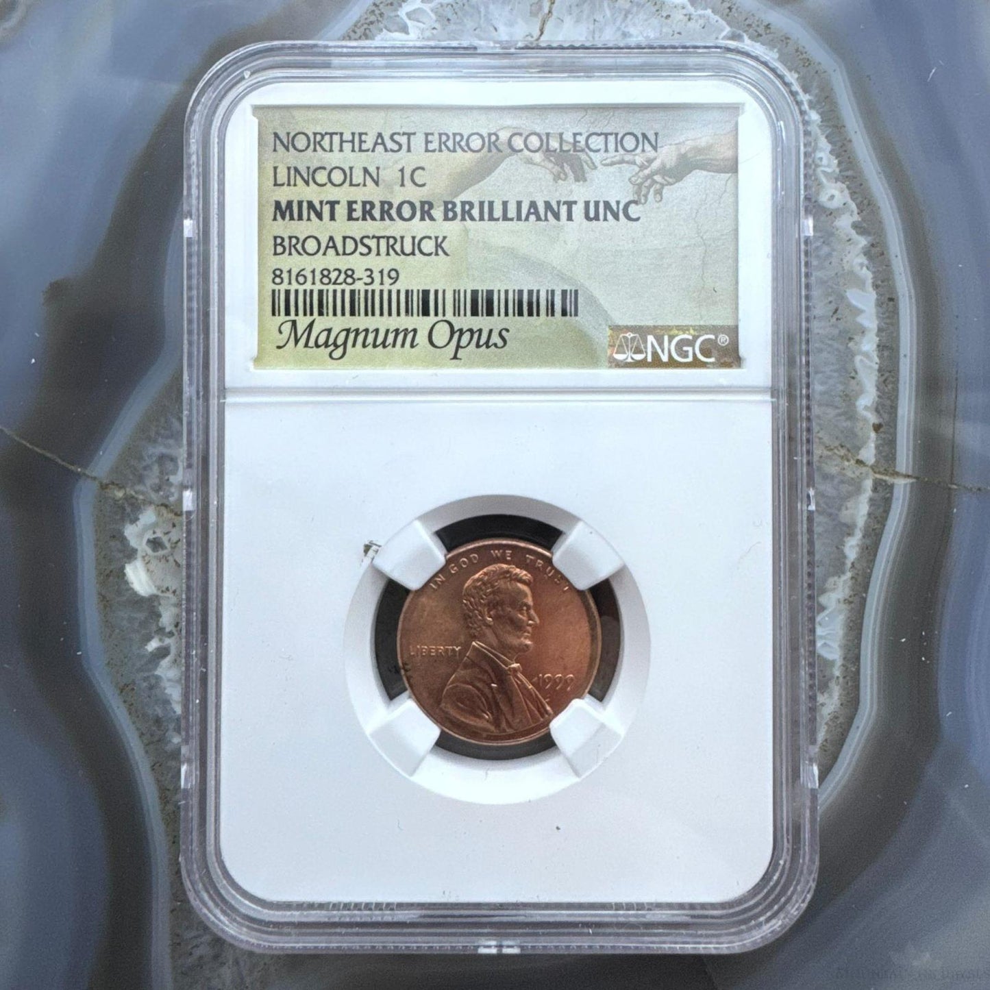 1999 US Lincoln 1 Cent Northeast Error Collection NGC Uncirculated #8161828-319