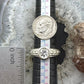 Carolyn Pollack Sterling Silver White Topaz Decorated Shank Ring Size 7 For Women