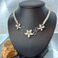 Carolyn Pollack Sterling Silver Freshwater Pearl and Floral Necklace 16"-18" For Women
