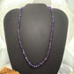 Sterling Silver 6mm Amethyst Beaded 18" Necklace For Women