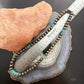 Southwestern Style Copper 8mm Navajo Pearl Beades & Turquoise 18"-20" Necklace For Women