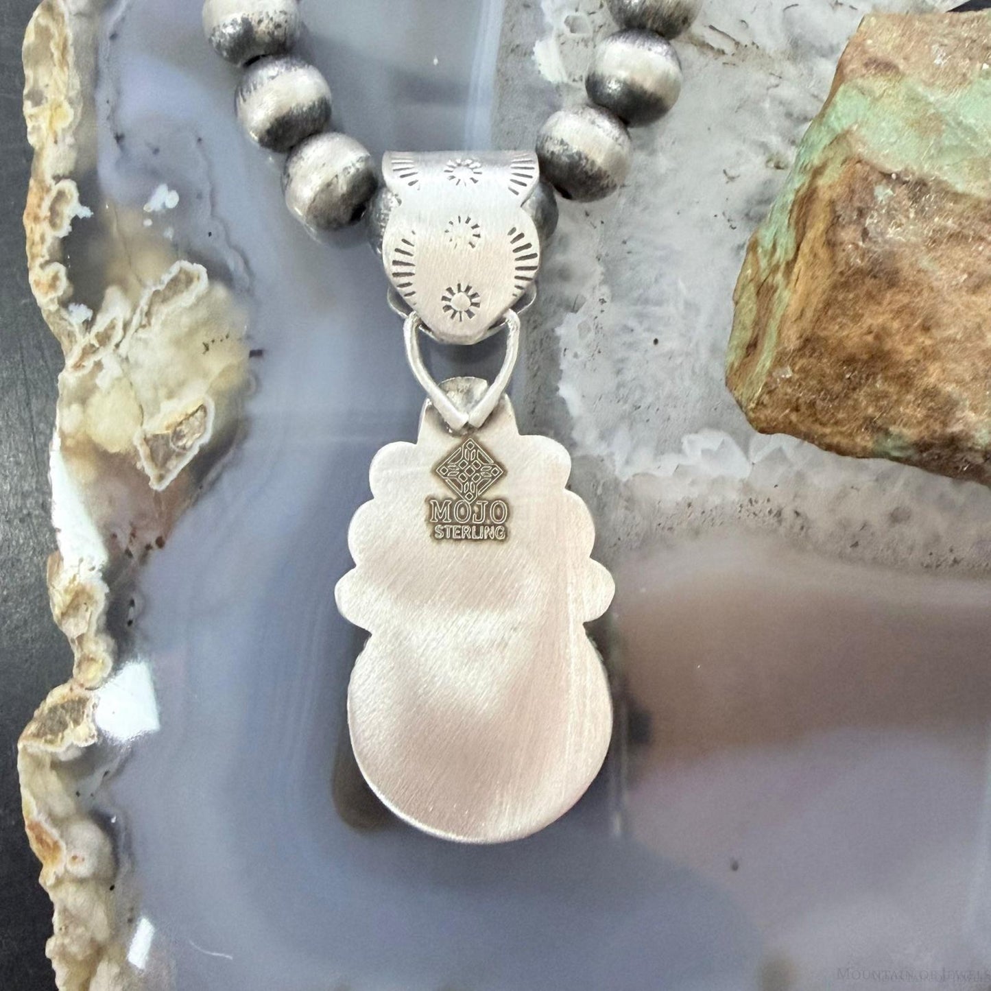 Genuine 1912 90% Silver Barber Head Dime Coin Mohave Turquoise Unisex Pendant